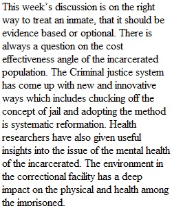 Week 5 Discussion _Trauma Among Correctional population